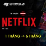 Tài khoản Netflix Premium cho 1 User